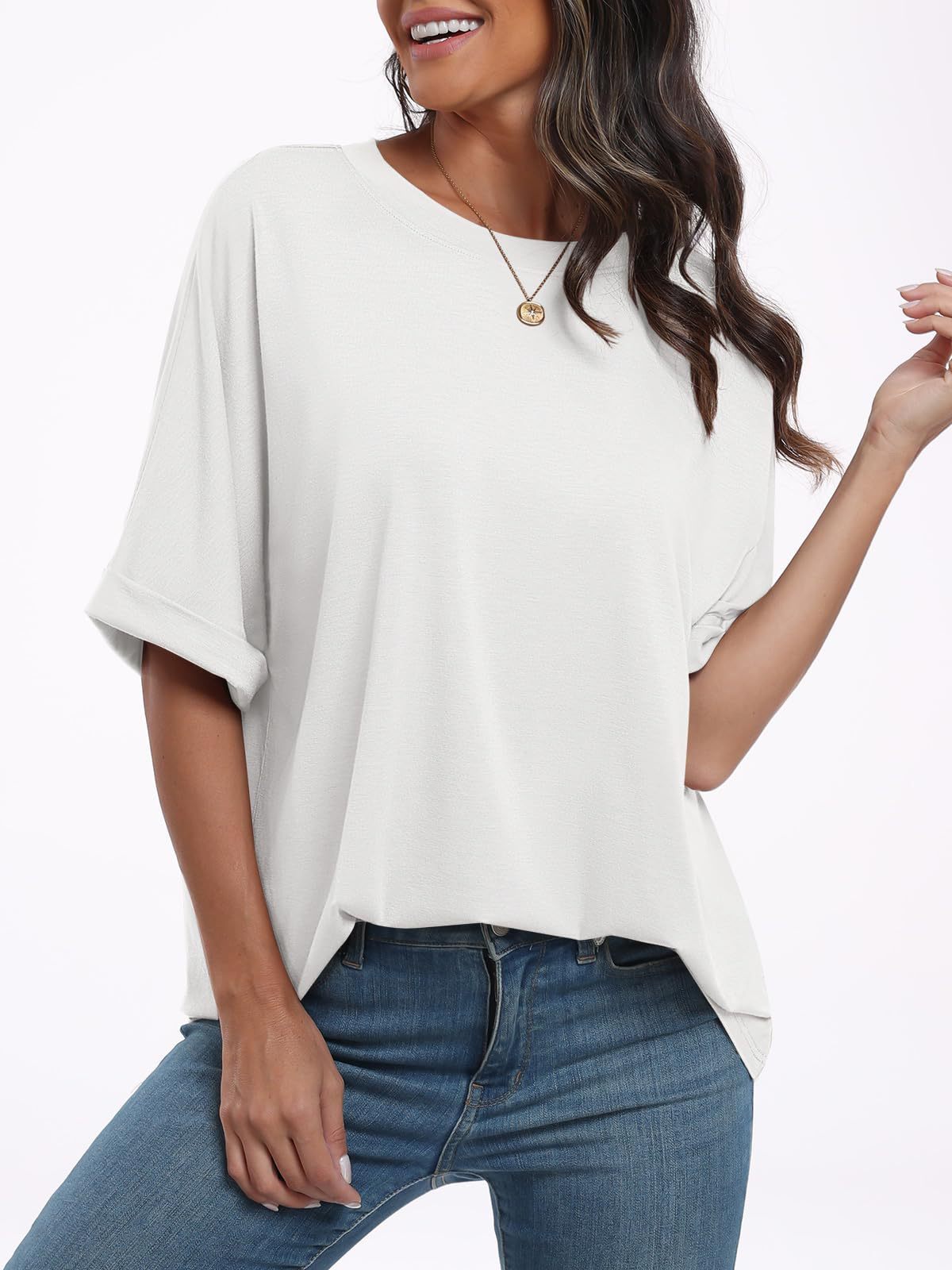 Women's Pullover Top Loose Short Sleeve - ShopWithusMarket