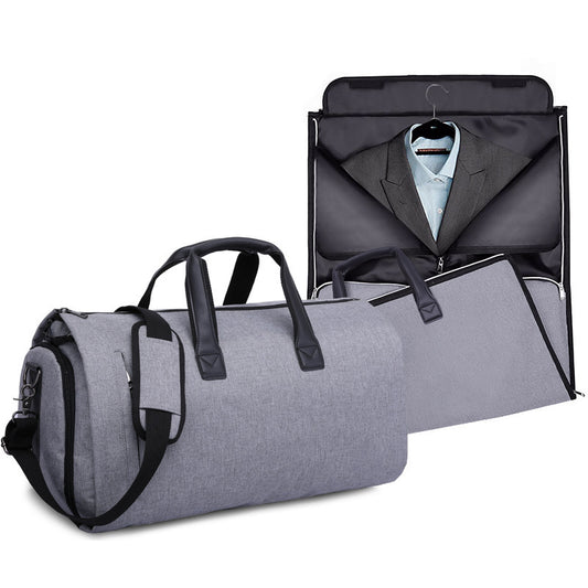 Large-capacity travel bag portable cylinder folding suit bag - ShopWithusMarket