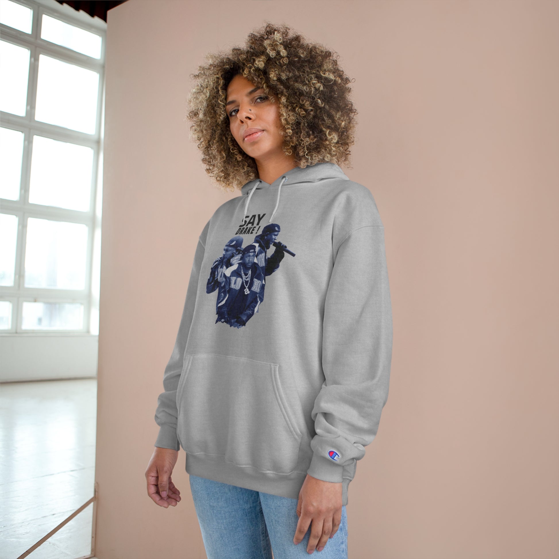 Say Drake Champion Hoodie - Stylish and Comfortable Pullover for Music Lovers - ShopWithusMarket