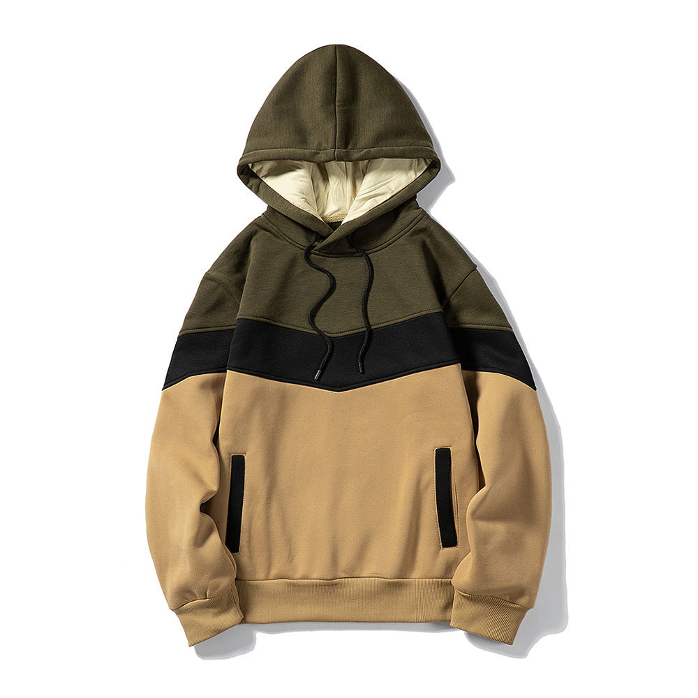 Men's color block hoodie sweatshirt - ShopWithusMarket