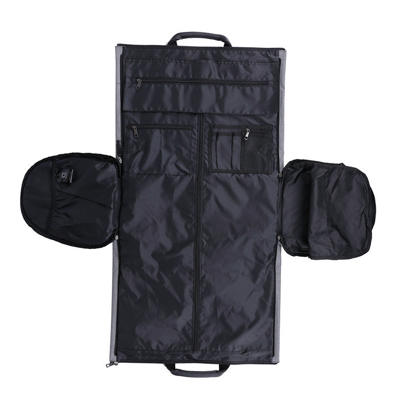 Large-capacity travel bag portable cylinder folding suit bag - ShopWithusMarket