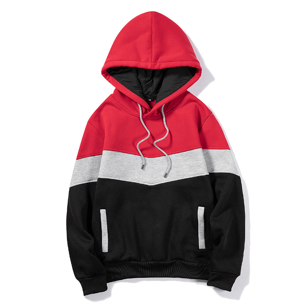 Men's color block hoodie sweatshirt - ShopWithusMarket