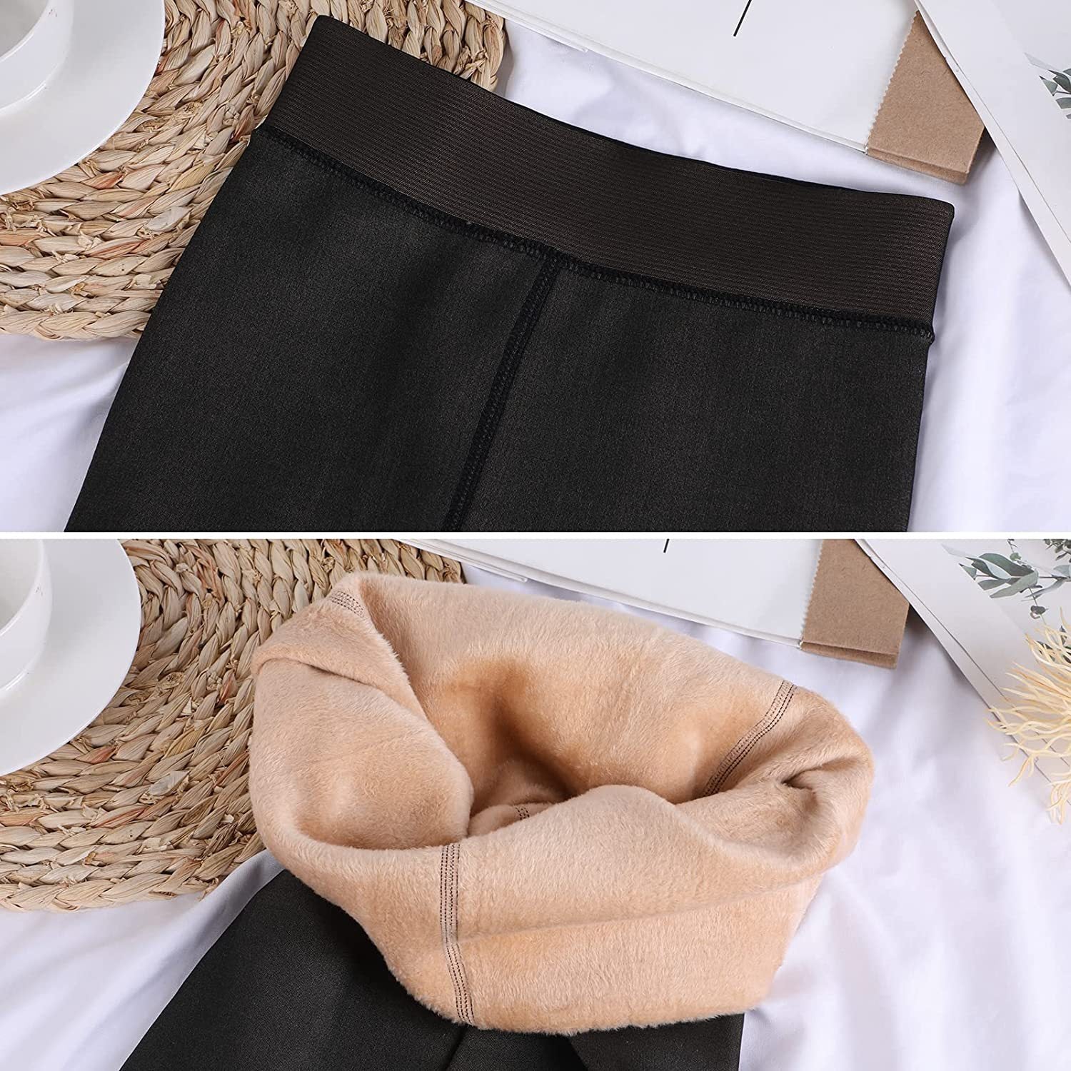 Women's Thickened Black Silk Leggings One-piece Trousers - ShopWithusMarket