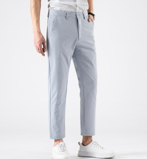 Ice Drape Men's Polyester Cropped Pants - ShopWithusMarket