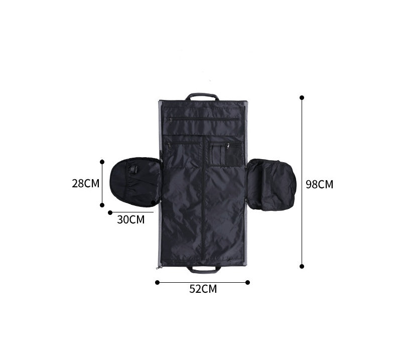 Large-capacity travel bag portable cylinder folding suit bag - ShopWithusMarket