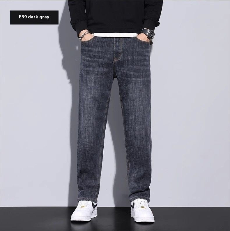 Jeans Loose Straight Casual Long Pants Men - ShopWithusMarket