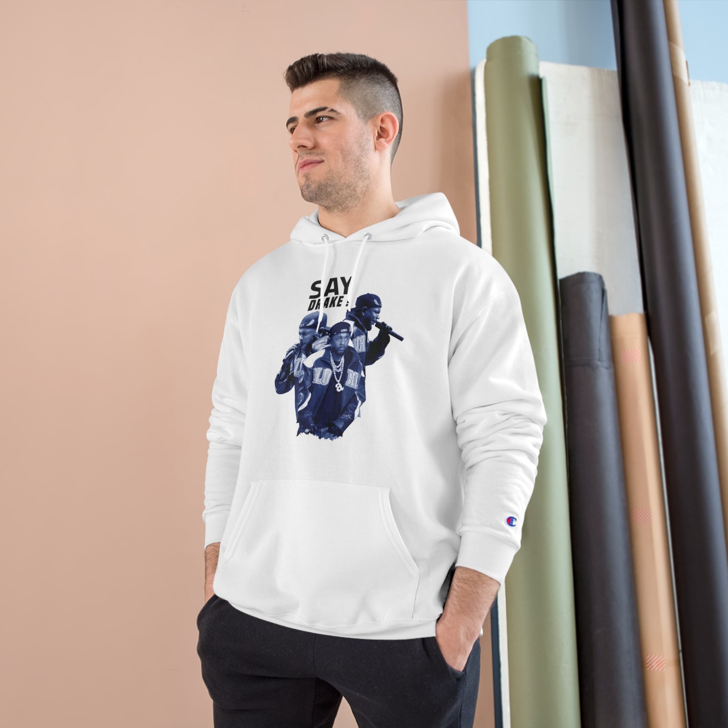 Say Drake Champion Hoodie - Stylish and Comfortable Pullover for Music Lovers - ShopWithusMarket