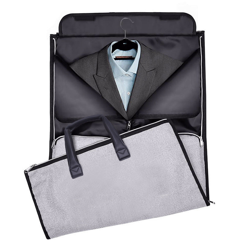 Large-capacity travel bag portable cylinder folding suit bag - ShopWithusMarket