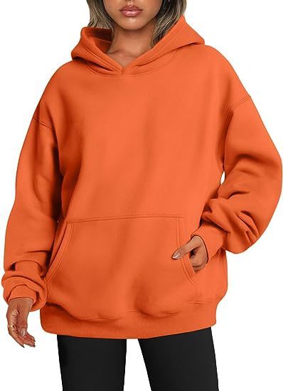 Women's Hoodies With Pockets Fashion Solid Sweatshirt Oversized Hooded Sweater Womens Clothing - ShopWithusMarket