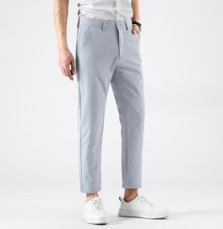 Ice Drape Men's Polyester Cropped Pants - ShopWithusMarket