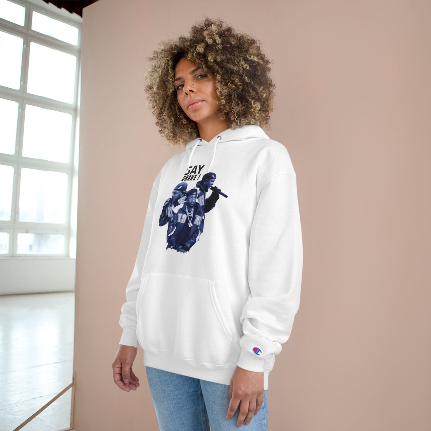 Say Drake Champion Hoodie - Stylish and Comfortable Pullover for Music Lovers - ShopWithusMarket