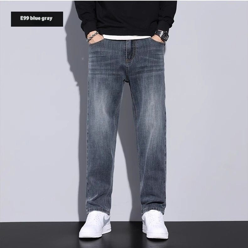 Jeans Loose Straight Casual Long Pants Men - ShopWithusMarket