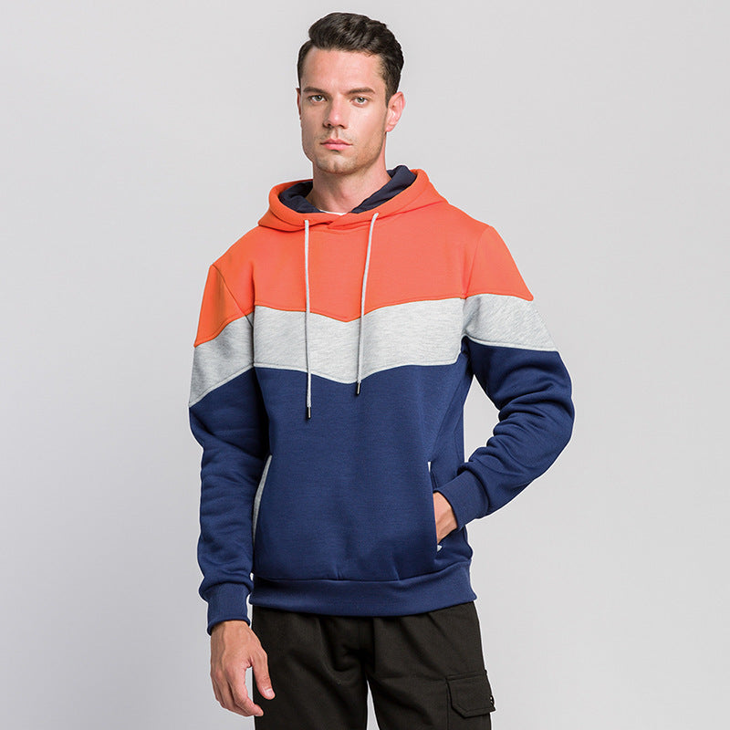 Men's color block hoodie sweatshirt - ShopWithusMarket