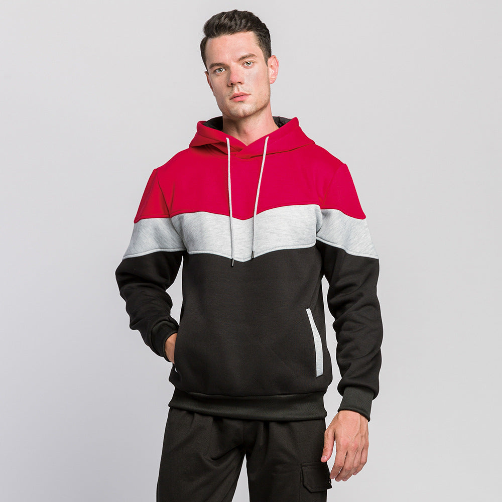 Men's color block hoodie sweatshirt - ShopWithusMarket