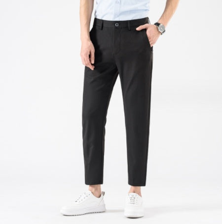 Ice Drape Men's Polyester Cropped Pants - ShopWithusMarket