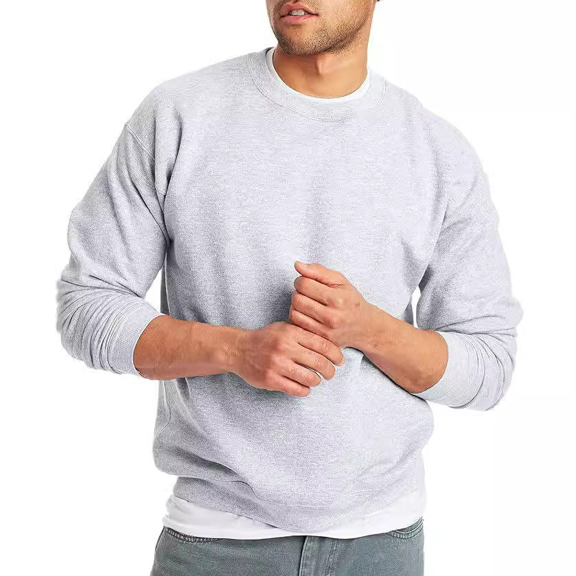 Solid Color Fashion Personality Round Neck Men's Top - ShopWithusMarket