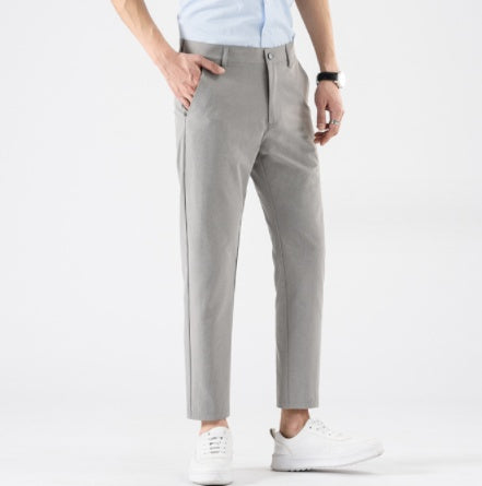 Ice Drape Men's Polyester Cropped Pants - ShopWithusMarket