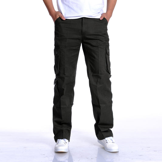 Men's Casual Sports Multi-pocket Loose Long Pants - ShopWithusMarket