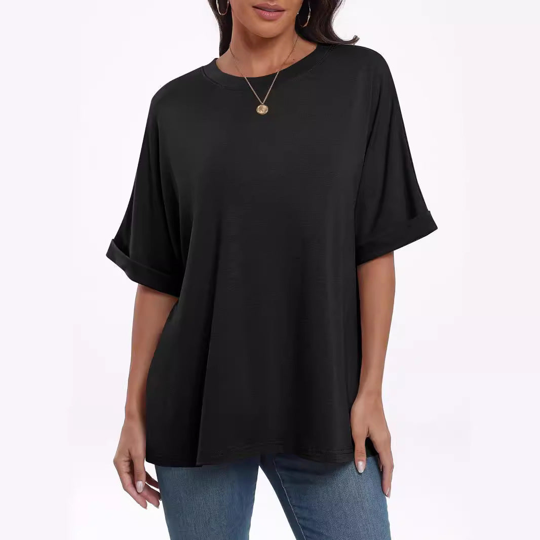 Women's Pullover Top Loose Short Sleeve - ShopWithusMarket