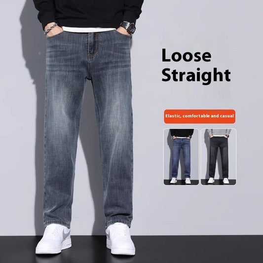 Jeans Loose Straight Casual Long Pants Men - ShopWithusMarket